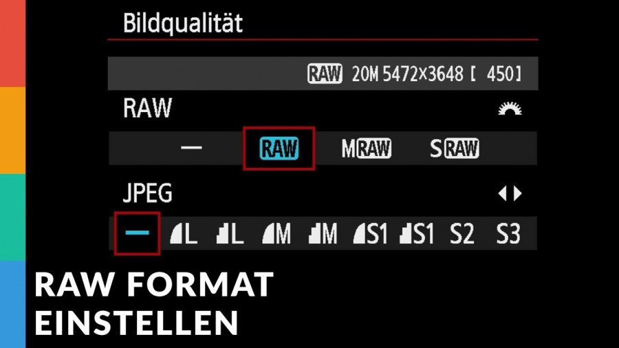 Bild-Format in Canon Kamera einstellen