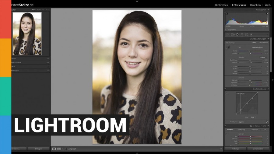 Einfache Portrait Bearbeitung in Adobe Lightroom