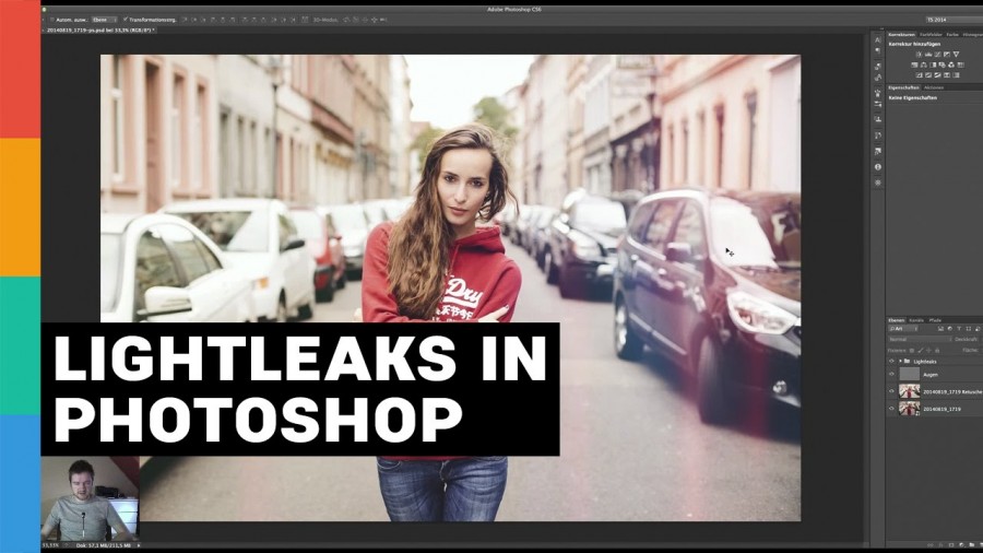 LightLeaks in Photoshop erstellen mit Pinsel und Gaußschem Weichzeichner