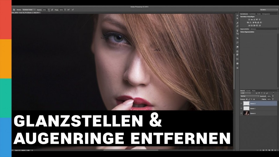 Photoshop: Augenringe & Glanzstellen einfach und schnell entfernen