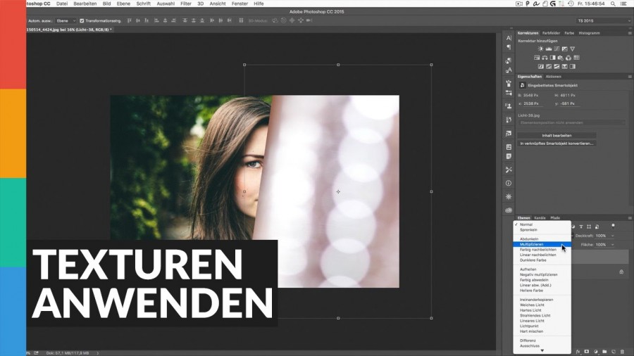 Texturen in Photoshop anwenden - Effekte zu Bildern hinzufügen