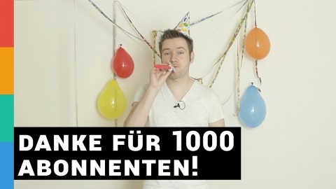 Vielen Dank für 1000 Abonnenten! :-)